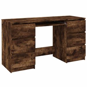 vidaXL Schreibtisch R&auml;uchereiche 140x50x77 cm Holzwerkstoff