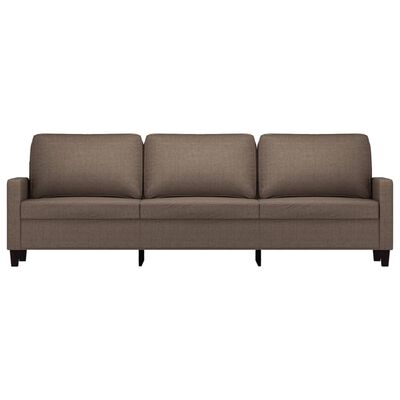 vidaXL 3-Sitzer-Sofa Taupe 210 cm Stoff