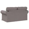 vidaXL Sofa Taupe Gesamtabmessungen: 155 x 82 x 80 cm (B x T x H) Samt