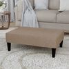vidaXL Hocker Taupe Mikrofasergewebe