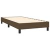 vidaXL Boxspringbett mit Matratze & LED Dunkelbraun 90x190 cm Stoff