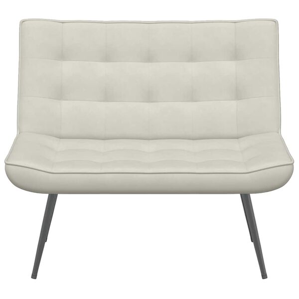 vidaXL Sitzbank Creme 110x74x84 cm Samt