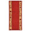 vidaXL Teppichl&auml;ufer Gummir&uuml;cken Rot 67x120 cm