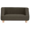 vidaXL Hundesofa Dunkelgrau 95x63x39 cm Leinen