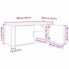 vidaXL Wand-TV-Schrank Set 3 pcs Altholz 100 x 34,5 x 40 cm