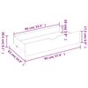 vidaXL Bettgestell mit 2 Schubladen Massivholz Kiefer 140x200 cm