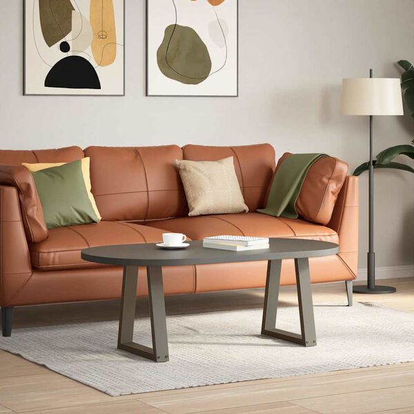 vidaXL Couchtischbeine V-Form 2 St&uuml;ck Naturstahl 38x(42-43,3) cm Stahl