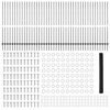 vidaXL Zaun mit Pfosten Grau 1,5 x 100 m Stahl und PVC