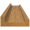 vidaXL Wandregal mit Regal 4 pcs Beige 60 x 9 x 3 cm Holzwerkstoff