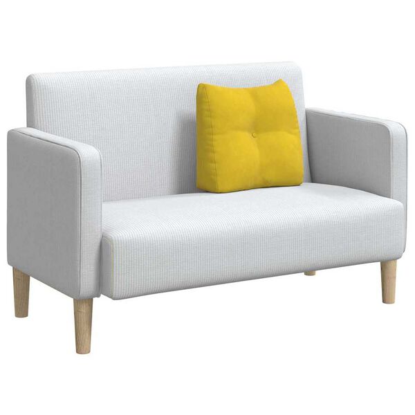 vidaXL R&uuml;cken Kissen Gelb 45 x 24 x 50 cm Samt