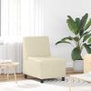vidaXL | Modulares Armfreies Sofa | Creme 55 x 74 x 82 cm Kunstleder