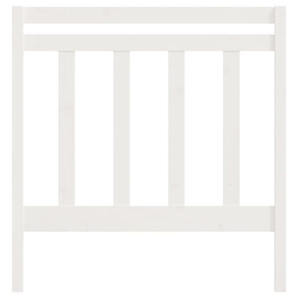 vidaXL Kopfteil Weiß 95x4x100 cm Massivholz Kiefer
