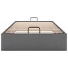 vidaXL Ottoman-Bett ohne Matratze Dunkelgrau 90x190 cm Stoff