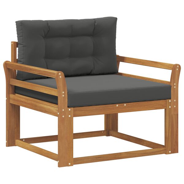 vidaXL Outdoor Mittelsofa Massivholz Akazie Natur