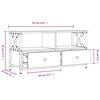 vidaXL TV-Schrank Sonoma-Eiche 90x33x45 cm Holzwerkstoff & Eisen