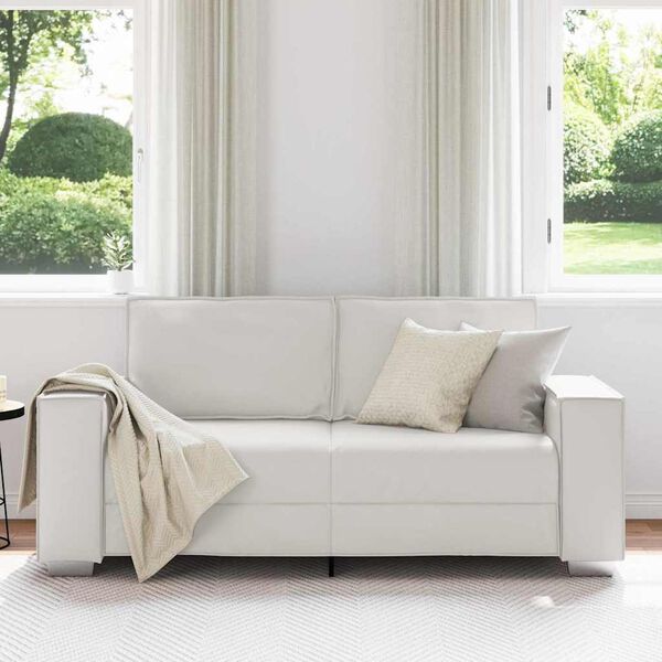 vidaXL Sofa Wei&szlig; 180 x 78 x 84 cm Stoff