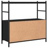 vidaXL Bücherregal Schwarz 80x30x78,5 cm Holzwerkstoff und Eisen