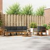 vidaXL Outdoor-Sofagarnitur mit Kissen 7 pcs Natur und Anthrazit