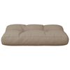 vidaXL Palettenkissen Taupe 60x40x12 cm Stoff