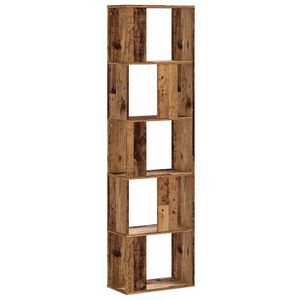 vidaXL B&uuml;cherregal 5 B&ouml;den Altholz 45x23,5x162,5 cm Holzwerkstoff