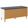 vidaXL Flurbank mit Kissen mit Speicher mit T&uuml;r Wei&szlig; 100 x 38 x 46 cm