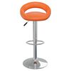 vidaXL Barhocker 2 Stk. Orange Kunstleder