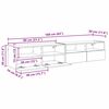 vidaXL TV-Wandregale 2 pcs Altholz 80 x 30 x 30 cm Holzwerkstoff