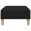 vidaXL Fußhocker Schwarz 77x55x31 cm Stoff