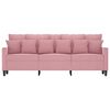 vidaXL 3-Sitzer-Sofa Rosa 180 cm Samt