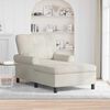 vidaXL Lounge-Liege mit Kissen Creme 91 x 157 x 91 cm Samt