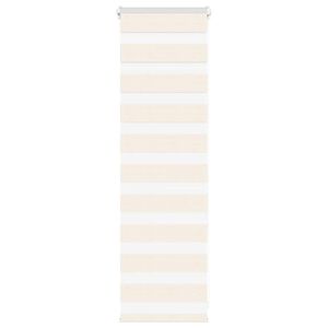 vidaXL Doppelrollo Marmorbeige 40x100 cm Stoffbreite 35,9 cm Polyester