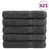 vidaXL Premium Handt&uuml;cher SOLUND 50 Stk. Anthrazit 100x200 cm 600 g/m&sup2;