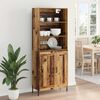 vidaXL Highboard Altholz 69,5 x 32,5 x 180 cm Holzwerkstoff