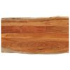 vidaXL Tischplatte 100x60x3,8cm Rechteckig Massivholz Akazie Baumkante