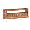 vidaXL TV-Schrank mit Buddha-Verkleidung 120x30x40cm Altholz Massiv