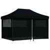 vidaXL Party-Zelt Schwarz 279 x 410 x 315 cm Oxford-Stoff