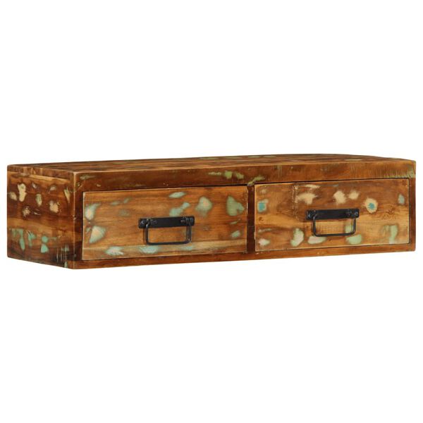 vidaXL TV-Wandschrank 80x30x19 cm Altholz Massiv