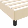 vidaXL Boxspringbett mit Matratze Creme 80 x 200 cm Stoff