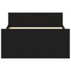 vidaXL Bettgestell ohne Matratze Schwarz Eichen-Optik 75x190 cm
