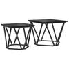 vidaXL Beistelltisch-Set 2 Stk. Schwarz Eichen-Optik 50 x 50 x 40 cm