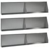 vidaXL St&uuml;tzmauer 6 stk. 100 x 12 x 40 cm Verzinkter Stahl Silber