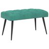 vidaXL Bank mit Knopfheftung T&uuml;rkis 80 x 40 x 46 cm Samt