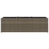 vidaXL Pflanzk&uuml;bel mit 3 T&ouml;pfen 2 Stk. Grau 105x30x32 cm Poly Rattan