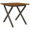 vidaXL Live Edge Esstisch 60 x 55 x 75 cm Massivholz Akazie