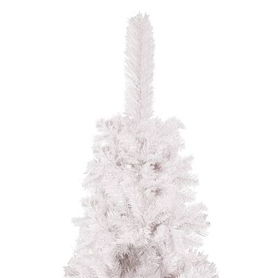 vidaXL Weihnachtsbaum Schlank mit LEDs Weiß 180 cm