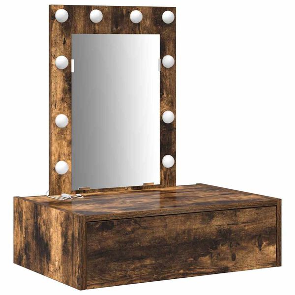 vidaXL Schminktisch mit Schubladen Braun 60 x 40 x 70 cm Holzwerkstoff