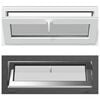vidaXL Kellerfenster RISOR 110 x 40 cm PVC und Glas Anthrazit