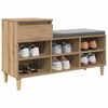 vidaXL Schuhschrank Artisan-Eiche 102 x 36 x 60 cm Holzwerkstoff
