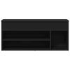 vidaXL Schuhbank Schwarz 102x30,5x45 cm Holzwerkstoff