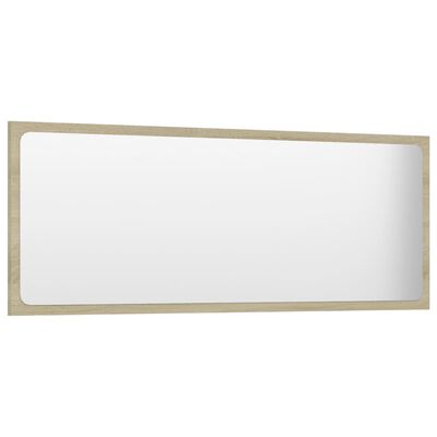 vidaXL Badspiegel Sonoma-Eiche 100x1,5x37 cm Holzwerkstoff
